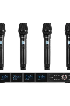 Power Dynamics PD524 Set 4 micrófonos inalámbricos de mano Precio Económico