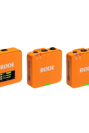 Más Vendido Rode Wireless Go Gen 3 Sistema de micrófono compacto Orange