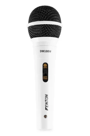 Disponible Ahora Fenton Dm100w Micrófono Dinámico Blanco