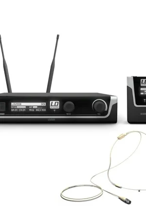 Promoción Exclusiva LD Systems U508 BPHH - sistema inalámbrico con petaca y micrófono de diadema color carne
