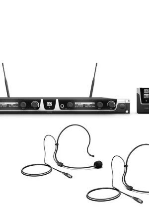 Directo De Fábrica LD Systems U518 BPH 2 sistema inalámbrico con 2 petacas y 2 micrófonos de diadema