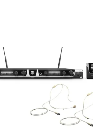 LD Systems U506 BPHH 2 sistema inalámbrico con 2 petacas y 2 micrófonos de diadema color beis Barato