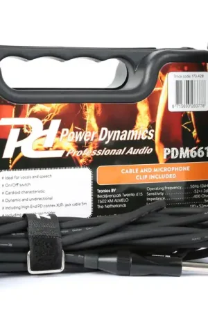 Power Dynamics PDM661 microfono dinamico en caja transporte Marca Reconocida
