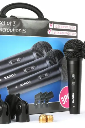 Gran Oferta Vonyx vx1800s microfono dinamico set 3pcs