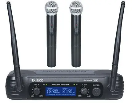 EK Audio WR-69LD sistema 2 microfonos inalambricos de mano Ocasión Especial