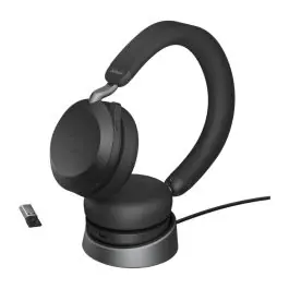 Jabra Evolve2 75 UC estéreo con dongle USB-A y base de carga Descuento