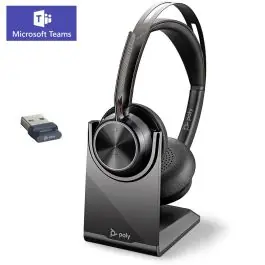 Poly Voyager Focus 2 USB-A MS con base de carga Marca Reconocida