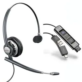 Solo Hoy Plantronics EncorePro 710 Digital con Adaptador Poly DA85-M