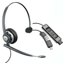 Plantronics EncorePro 710 Digital con Adaptador Poly DA85 Liquidación