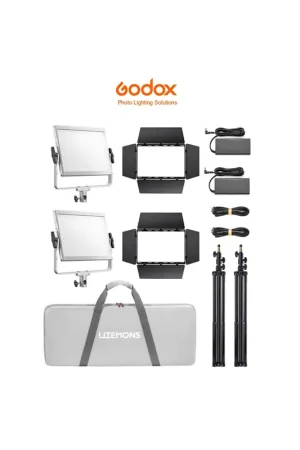 Godox Litemons LP1200R RGB LED Light Panel 2-light kit Certificado