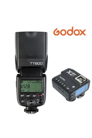 Mejor Precio Flash manual Godox TT600 HSS Gn60 receptor interno 2.4Ghz y transmisor X2T