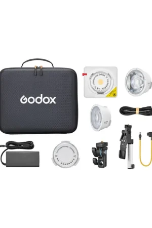 Súper Precio Kit Godox ML100Bi con adaptador de baterías, Reflector, rótula y maletín
