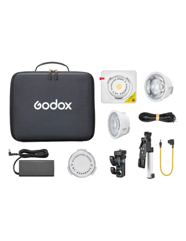 Súper Precio Kit Godox ML100Bi con adaptador de baterías, Reflector, rótula y maletín