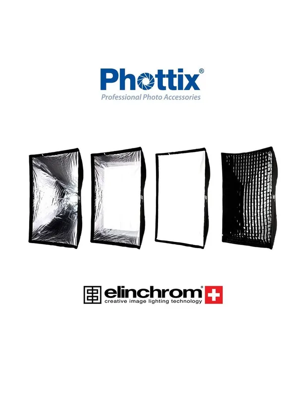 Precio De Fábrica Ventana rápida Phottix Raja 80x120cm montura Elinchrom