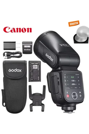 Compra Hoy Flash Godox V100 para Canon. 100W pantalla táctil TTL HSS