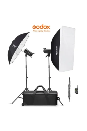 Oferta De Temporada Kit 2 flashes Godox SK400II-V con transmisor y maleta