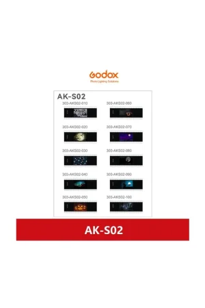 Favorito De Clientes Godox Set de 10 Diapositivas AK-S02 para AK-R21