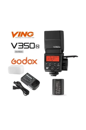 Devolución Gratuita Flash Godox V350N wireless 2.4Ghz para Nikon