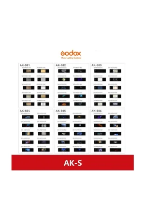 Godox Set completo de 60 Diapositivas AK-S para AK-R21 Certificado