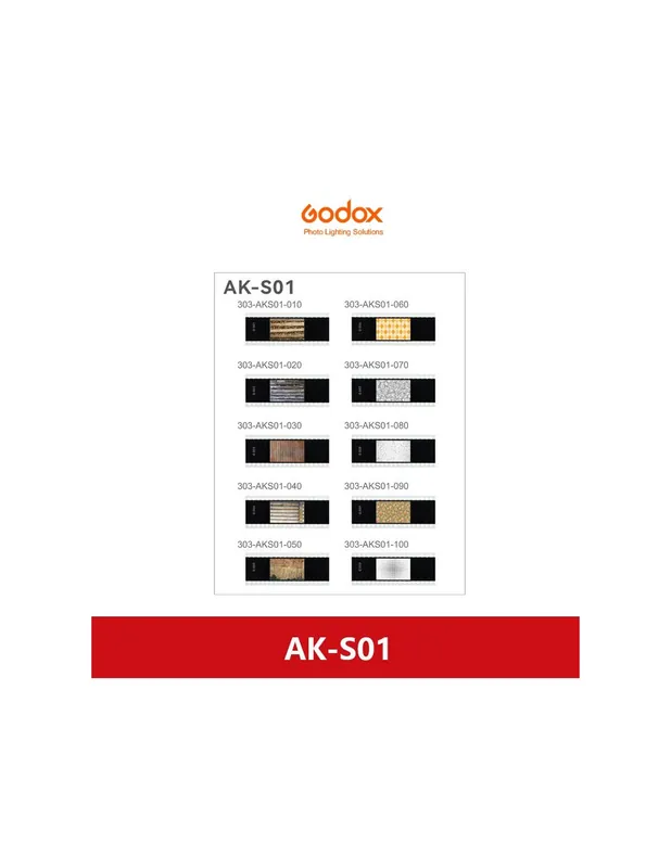 Compra Hoy Godox Set de 10 Diapositivas AK-S01 para AK-R21