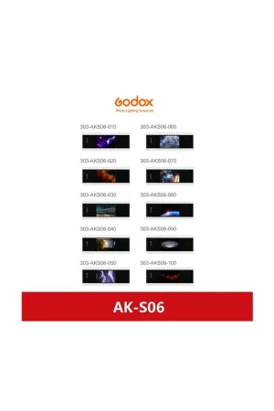 Oferta Flash Godox Set de 10 Diapositivas AK-S06 para AK-R21