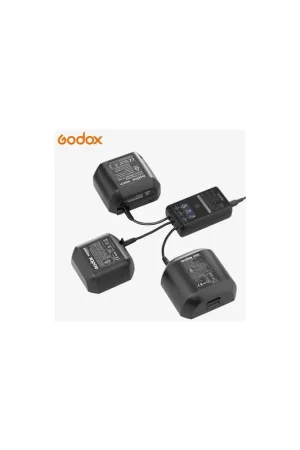 Envío Inmediato Cargador Godox UC46 para WB400P, WB87, WB87B, WB26 (carga simultánea)