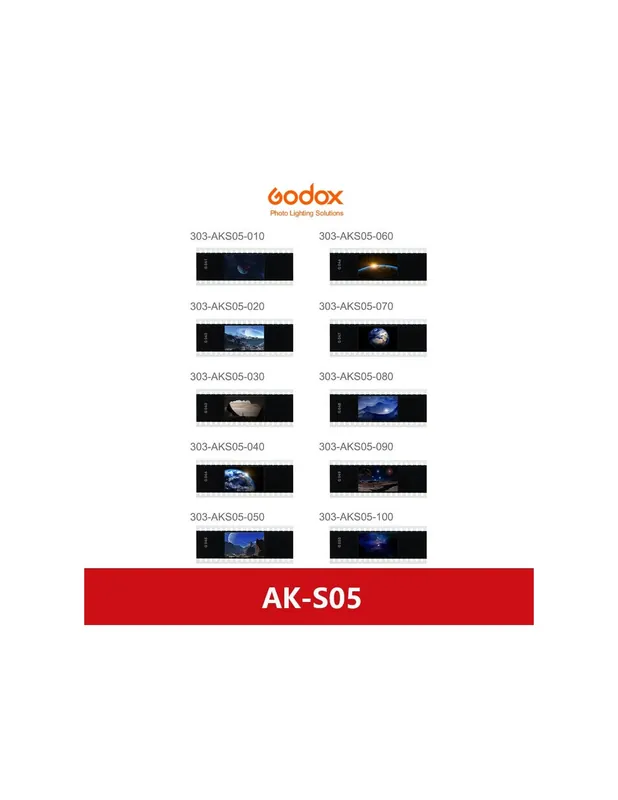 Godox Set de 10 Diapositivas AK-S05 para AK-R21 Comprar En Línea