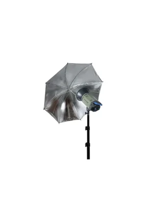 Paraguas reflectante plata-negro 84cm para estudio Oferta