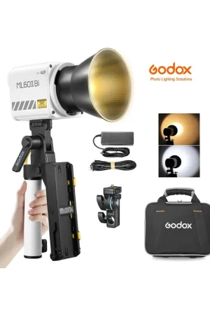 Precio De Fábrica Kit Godox ML60IIBi con adaptador de baterías, Reflector, rótula y maletín