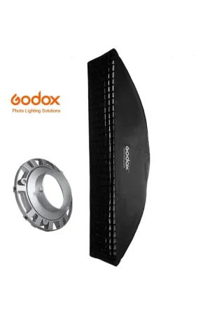 Ordena Ya Ventana Strip Godox Premium 22x90cm con GRID y adaptador Bowens
