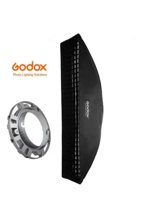 Certificado Ventana Strip Godox Premium 22x90cm con GRID y adaptador Elinchrom