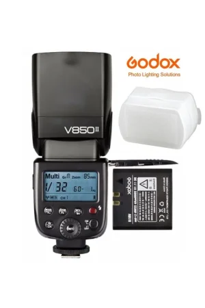 Económico Flash manual Godox Ving V850II. Gratis difusor.