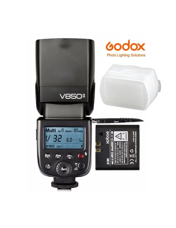 Económico Flash manual Godox Ving V850II. Gratis difusor.