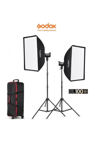Barato Kit 2 Focos Led Bicolor Godox SL100Bi