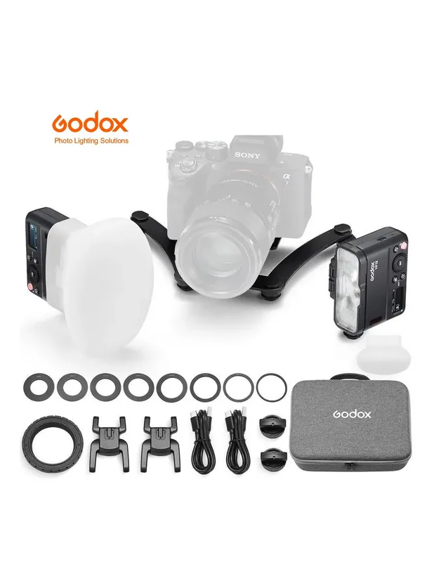 Stock Limitado Kit Dental Flash Macro Godox MF12-DK3