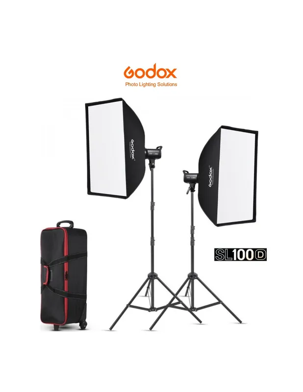 Kit 2 Focos LED Godox SL100D luz día Imprescindible (Must-Have)